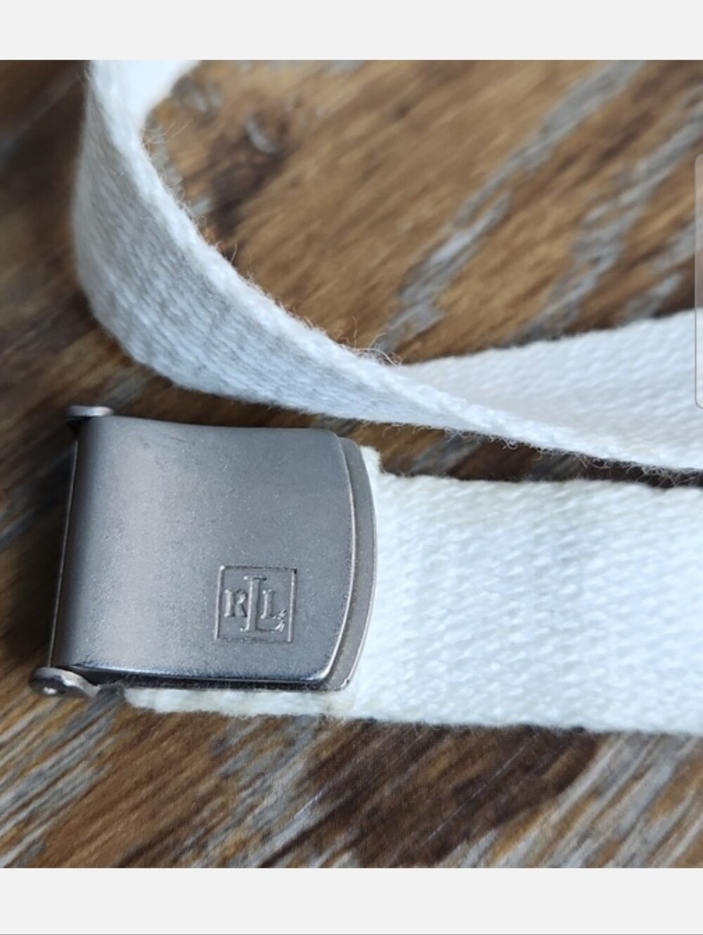 Lauren Ralph Lauren White Silver Colored Belt